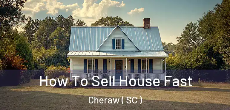 How To Sell House Fast Cheraw ( SC )